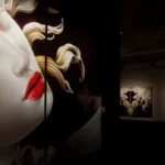 esposizione di opere d'arte pittoriche della mostra magma