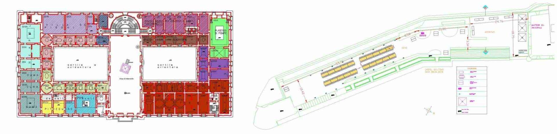 Plan Museo Nazionale e castel dell'Ovo